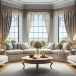 Enhancing Your Bay Window with Custom Drapery Rods Bay Window with Custom Drapery Rods