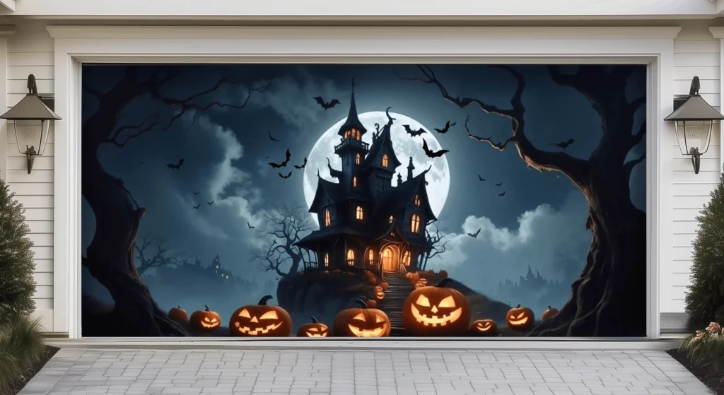 Halloween Garage Door Cover Ideas Garage Door Cover