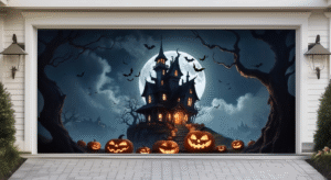 Halloween Garage Door Cover Ideas Halloween Garage Door Cover Ideas