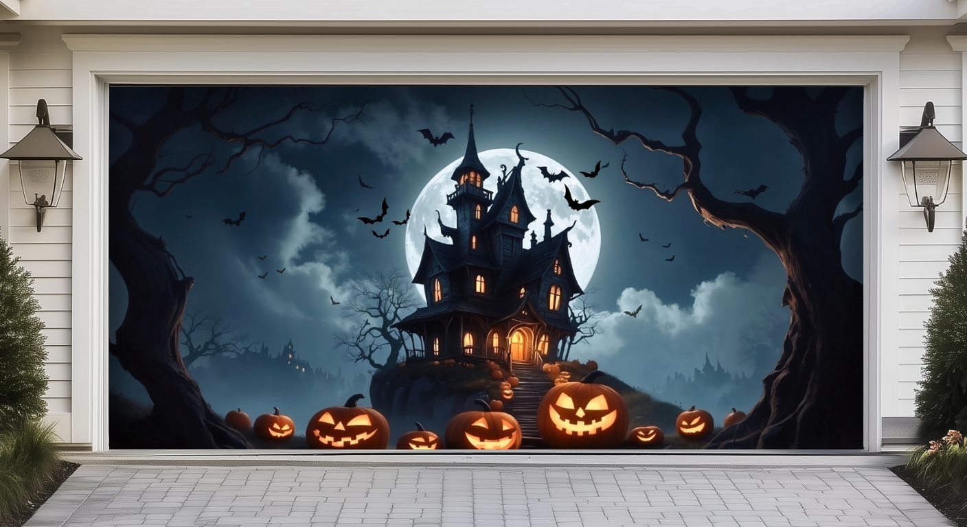Halloween Garage Door Cover Ideas