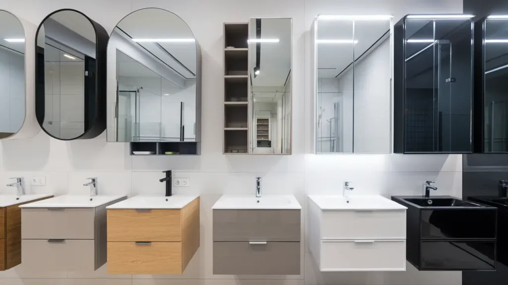 Bathroom mirror cabinet