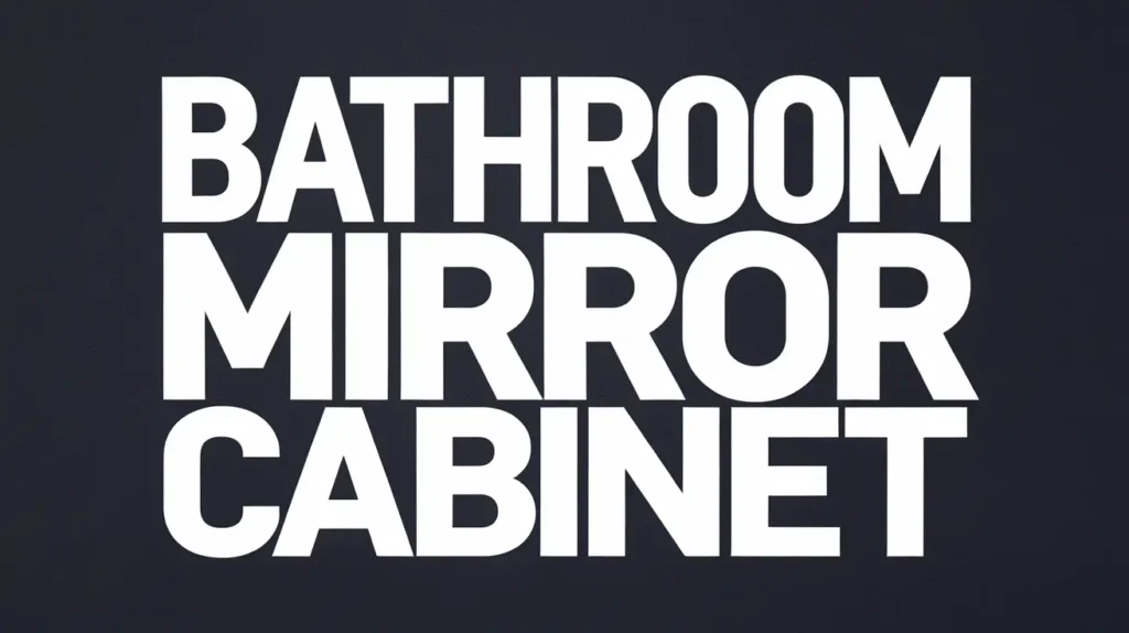 Bathroom mirror cabinet