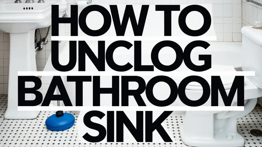 How to Unclog Bathroom Sink How to Unclog Bathroom Sink